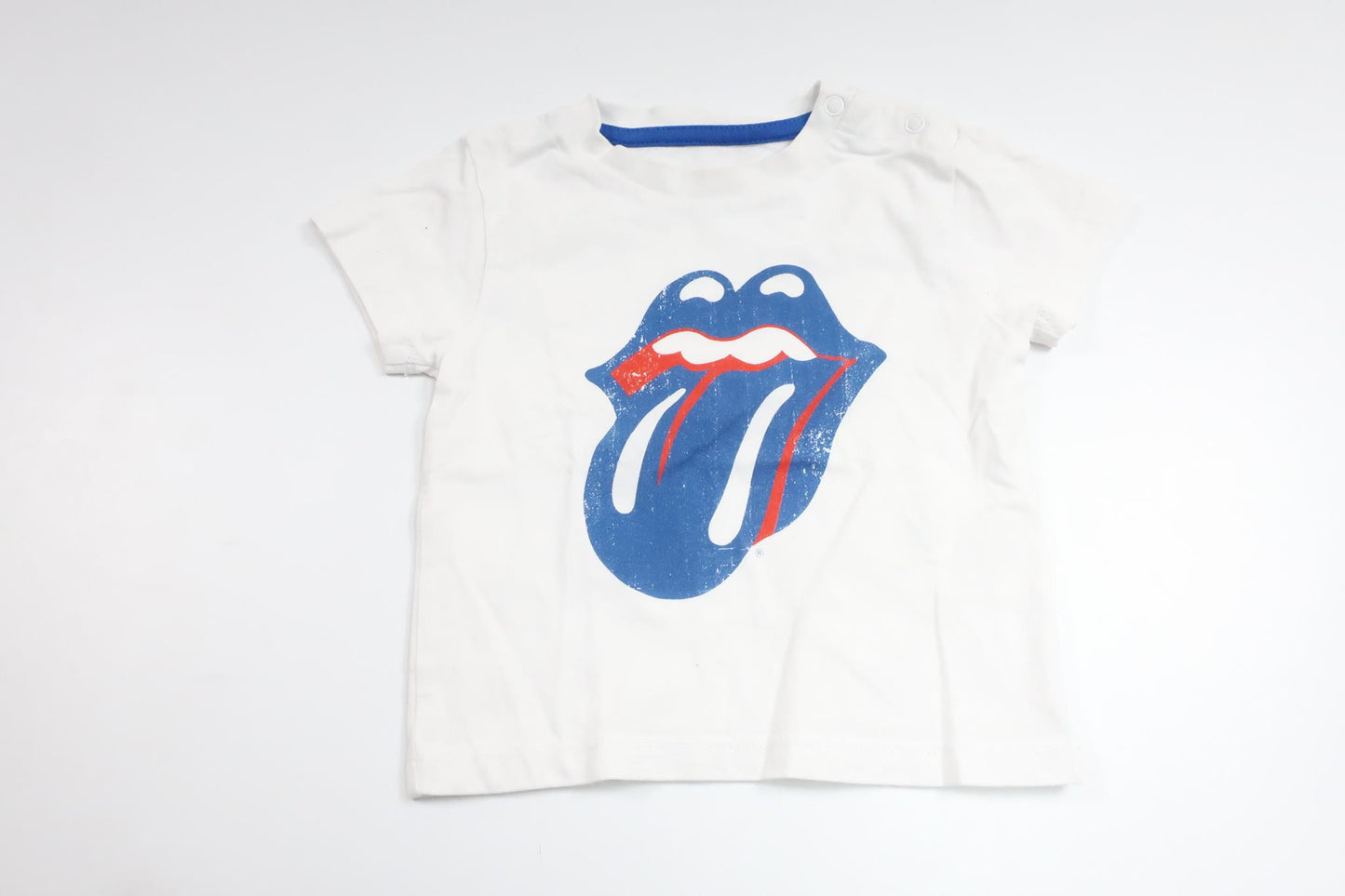 T-shirt fra The Rolling Stones - Størrelse 74/80 - Hvid