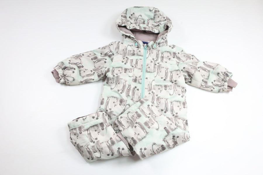 Overalls med pingviner fra Lupilu - Størrelse 74/80 - Grå