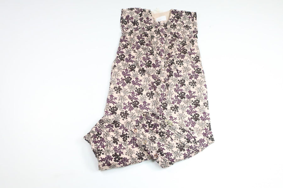 Blomsterjumpsuit fra PompdeLux - Størrelse 92 - Lilla