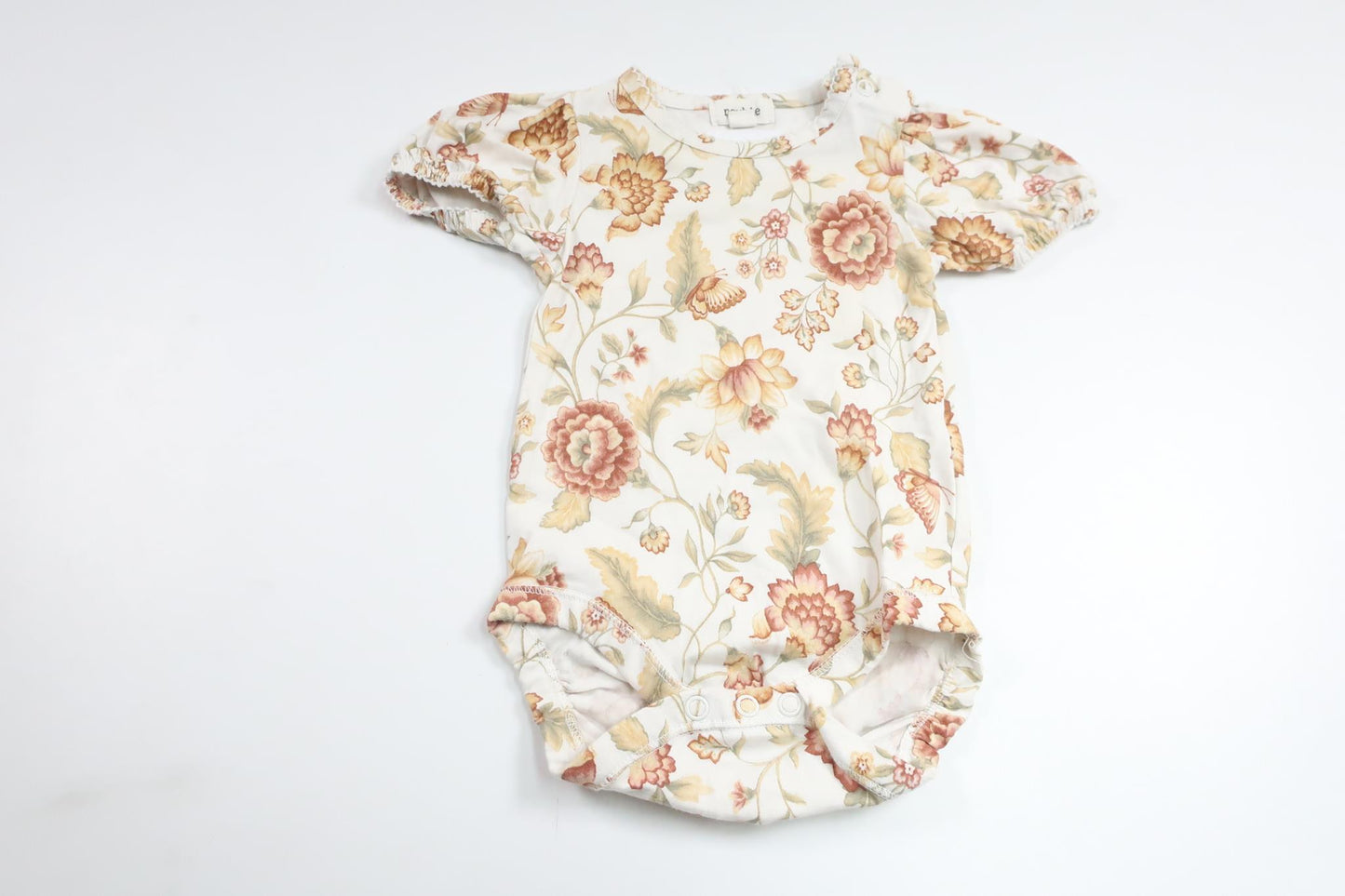 Blomsterbody fra Newbie - Størrelse 62 - Off-white