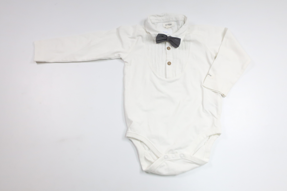 Finbody med butterfly fra Newbie - Størrelse 86 - Off-white