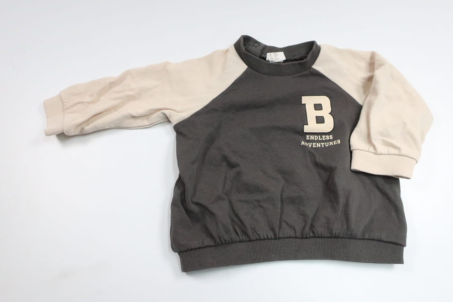 Sweatshirt fra H&M - Størrelse 68 - Grå