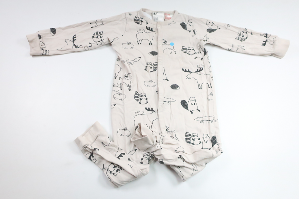 Pyjamas fra H&M - Størrelse 92 - Off-white