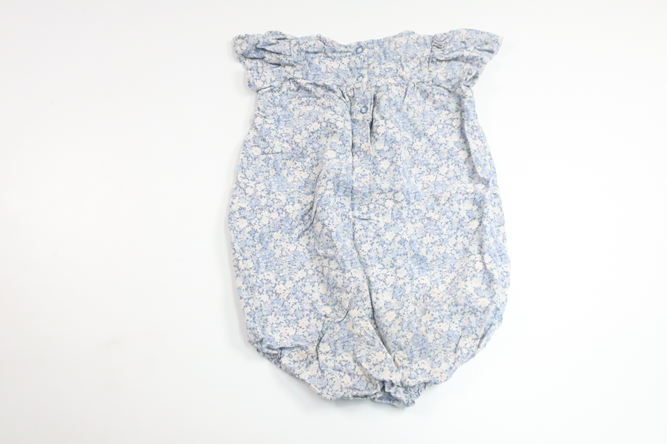 Blomsterbody/jumpsuit fra Kappahl - Størrelse 86 - Blå
