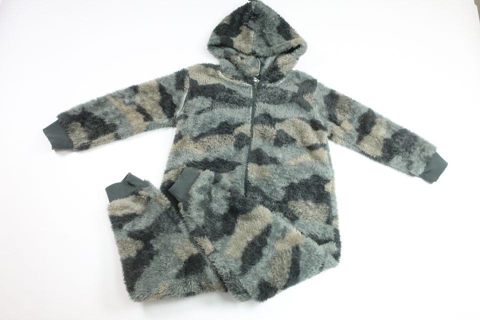 Fleeceoverall - Dinosaur fra My Wear Young - Størrelse 110/116 - Grøn