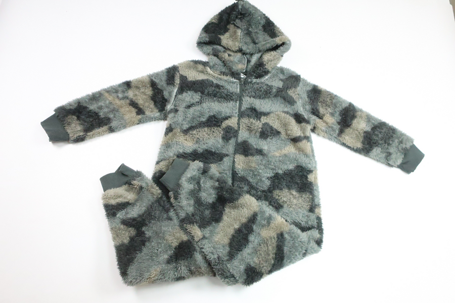 Fleeceoverall - Dinosaur fra My Wear Young - Størrelse 110/116 - Grøn