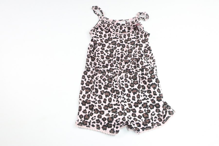 Leopardprintet jumpsuit fra My Wear Young - Størrelse 110/116 - Pink