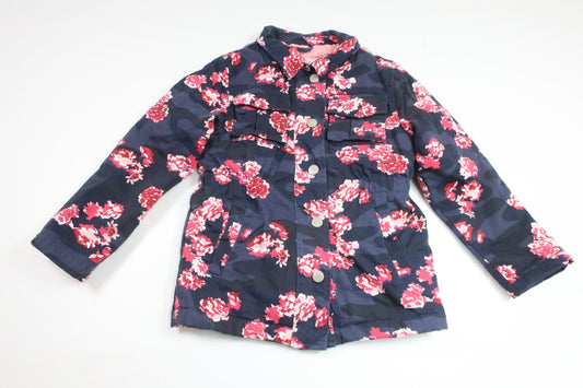 Blomsterjakke fra Lupilu - Størrelse 116 - Marineblå