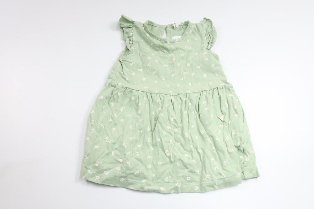 Blomsterkjole fra H&M - Størrelse 68 - Grøn