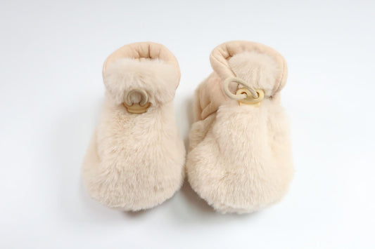 Fleece støvletter fra Unknown - Størrelse 62/68 - Beige