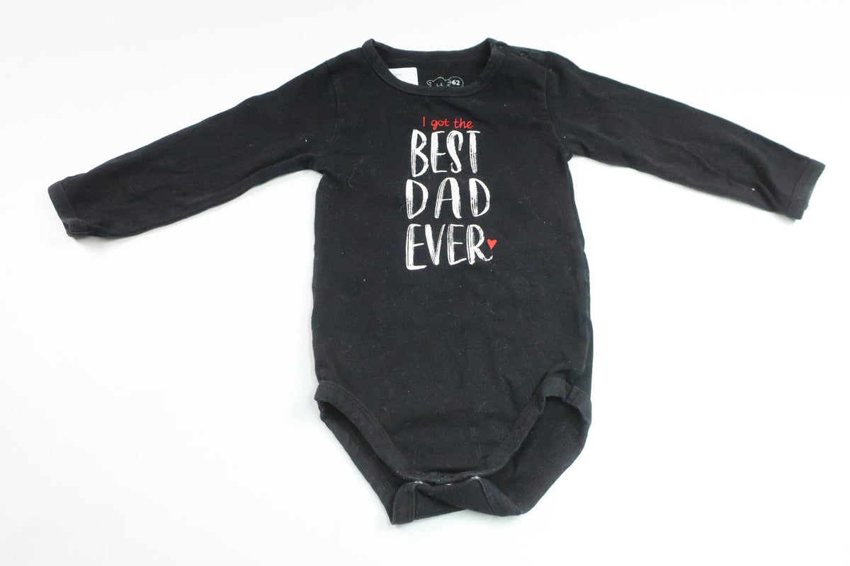 Bodysuit fra Petite Mini - Størrelse 62 - Sort