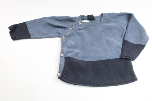 Strikket sweater fra Luca & Lola - Størrelse 80 - Blå