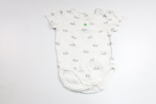 Bodysuit med kaniner fra H&M - Størrelse 68 - Hvid
