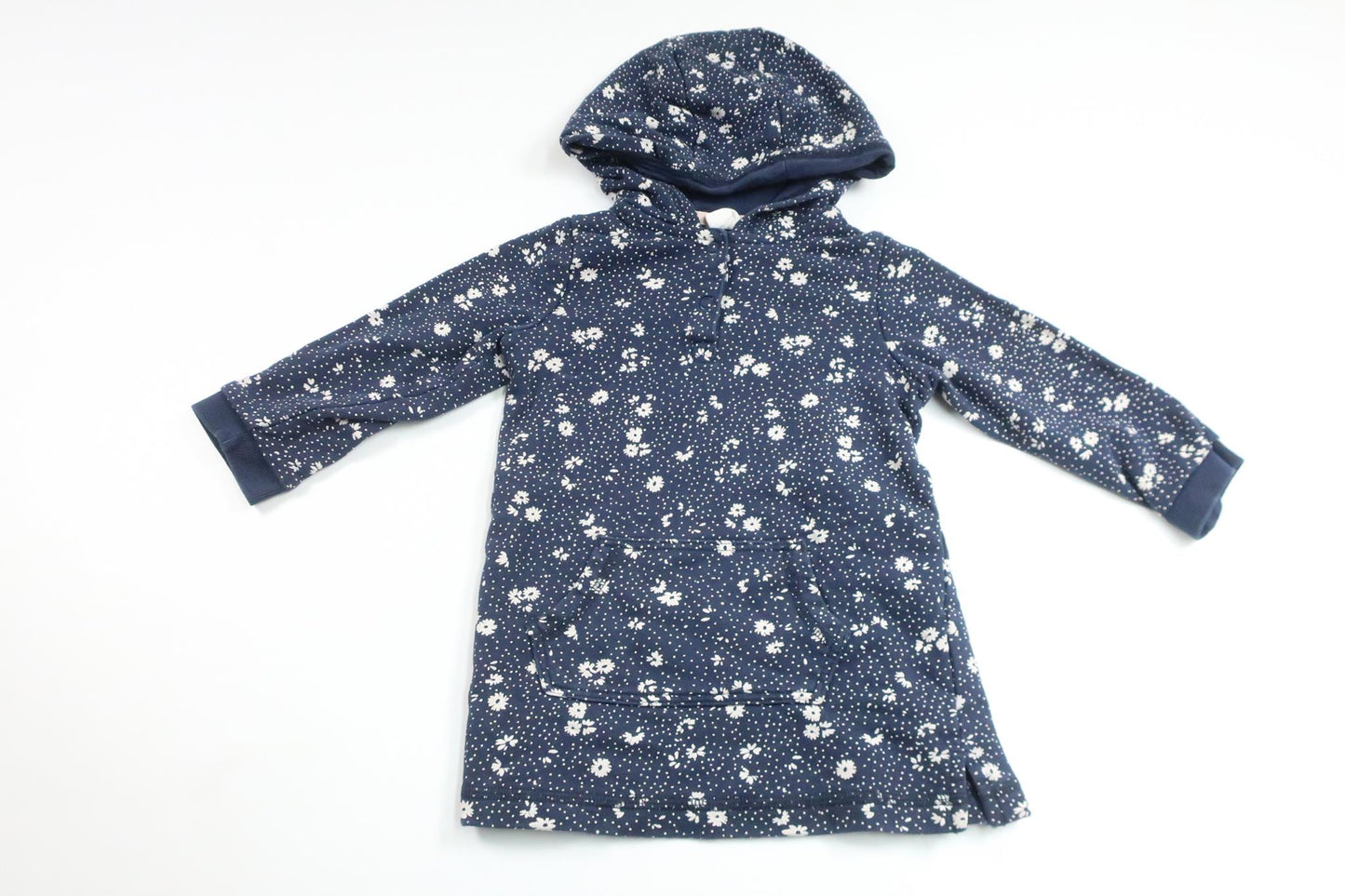 Kjole med hætte fra H&M - Størrelse 86 - Marineblå