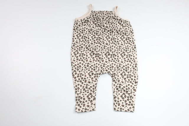 Leopardprintet jumpsuit fra H&M - Størrelse 74 - Beige
