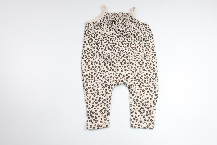 Leopardprintet jumpsuit fra H&M - Størrelse 74 - Beige