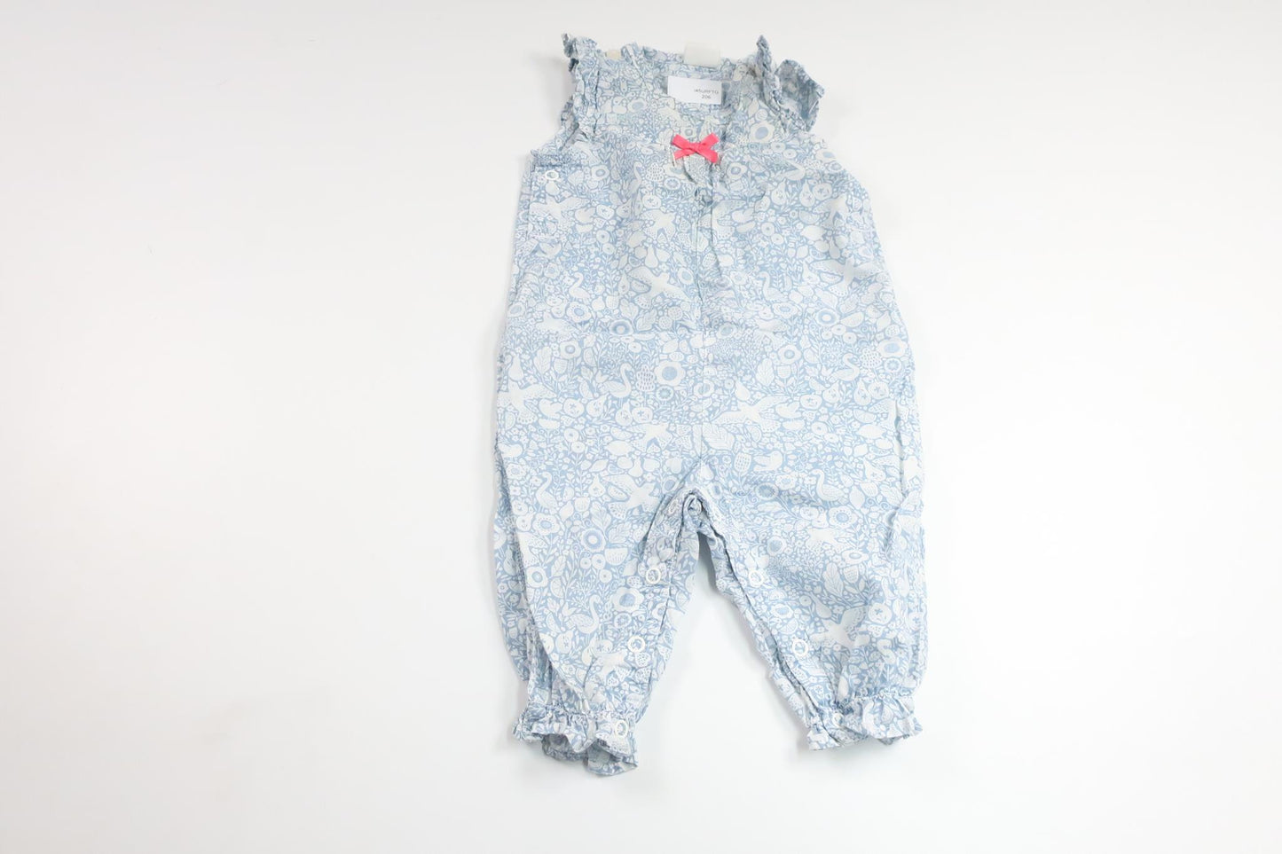 Blomsterjumpsuit fra H&M - Størrelse 62 - Blå