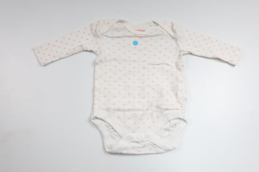 Bodysuit fra Lupilu - Størrelse 50/56 - Hvid