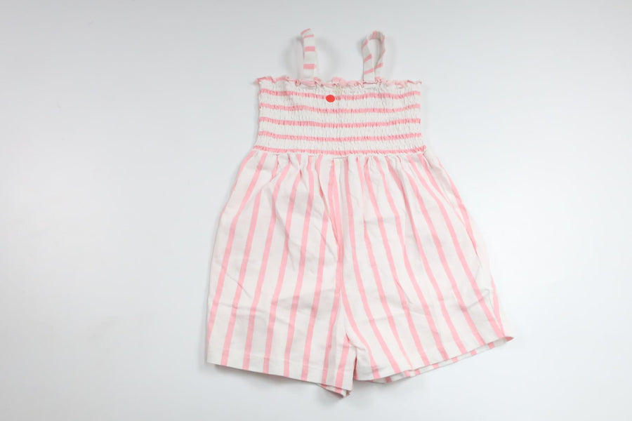 Stribet jumpsuit fra H&M - Størrelse 86 - Lyserød