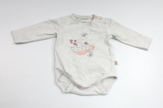 Bodysuit fra Minymo - Størrelse 56 - Grå