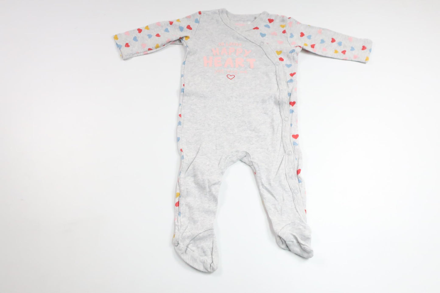 Pyjamas med hjerter fra Lupilu - Størrelse 62 - Grå