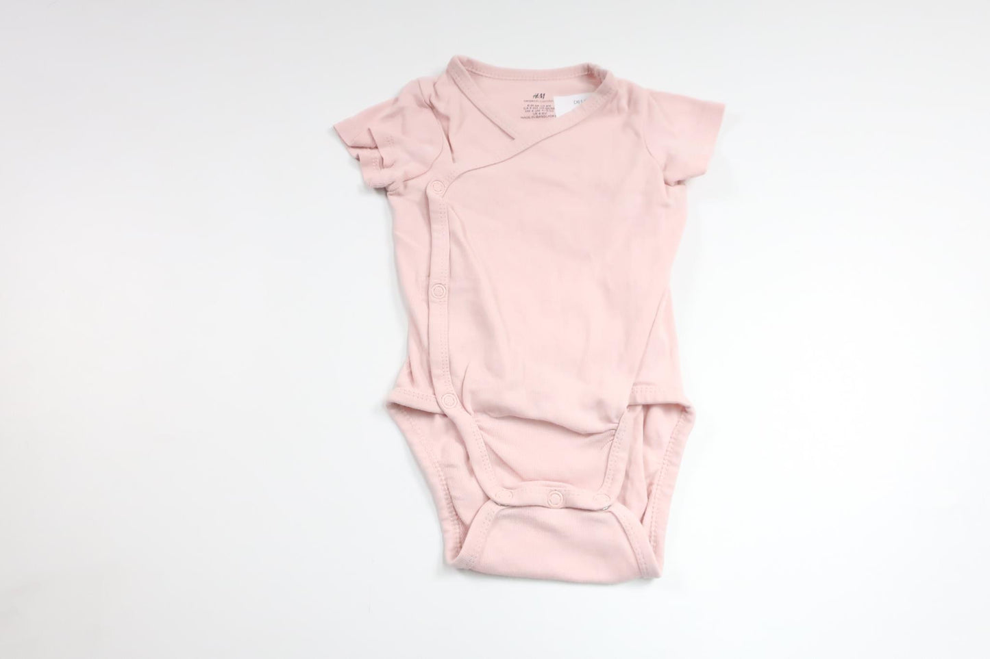 Wrap-body fra H&M - Størrelse 68 - Lyserød