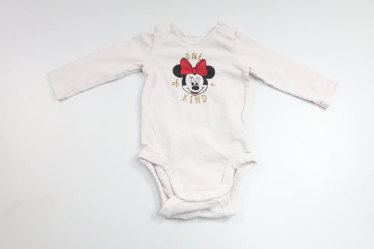 Bodysuit med Minnie fra H&M - Størrelse 62 - Hvid