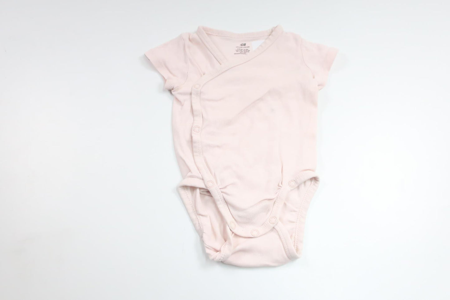 Wrap-body fra H&M - Størrelse 68 - Lyserød