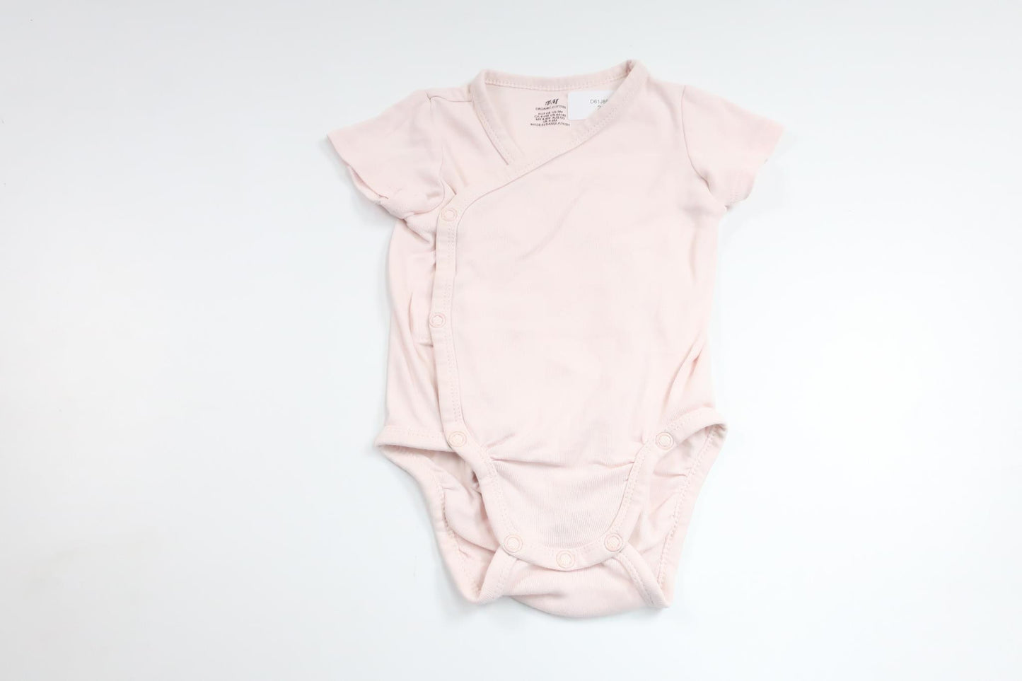 Wrap-body fra H&M - Størrelse 68 - Lyserød