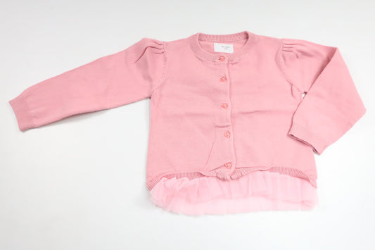 Strikket cardigan fra Unknown - Størrelse 92 - Lyserød