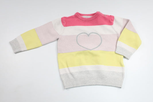 Strikket cardigan fra Dopo Dopo Baby - Størrelse 86 - Multifarvet