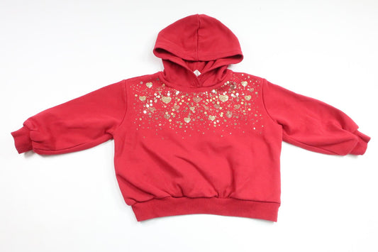 Hættetrøje fra H&M - Størrelse 98/104 - Rød