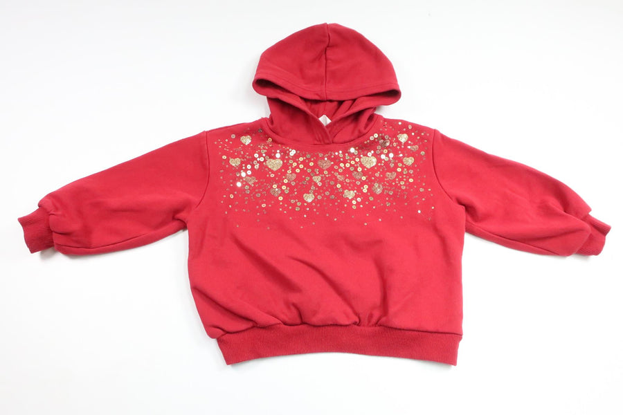 Hættetrøje fra H&M - Størrelse 98/104 - Rød