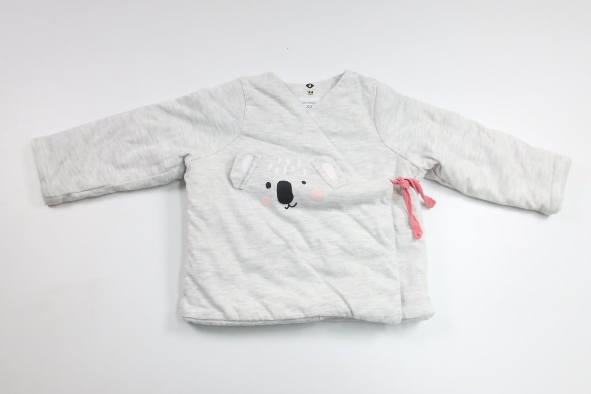 Foret cardigan fra Grain de blé - Størrelse 74 - Grå