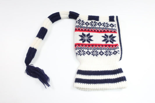 Elefanthue i uldblanding fra TAnew - Størrelse 80/86 - Hvid