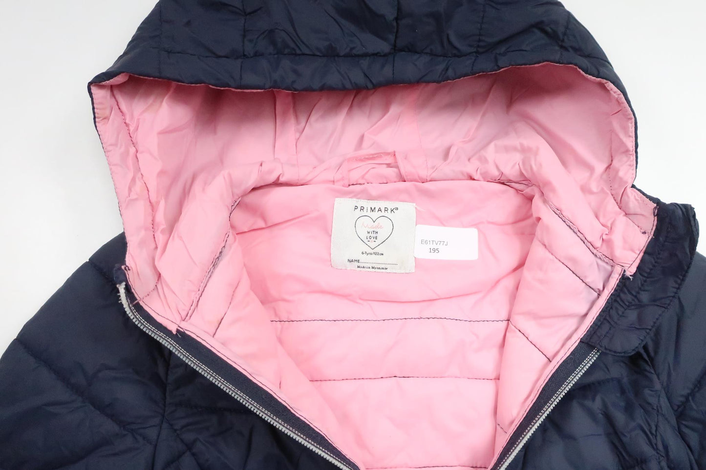 Let polstret jakke fra Primark - Størrelse 122 - Marineblå