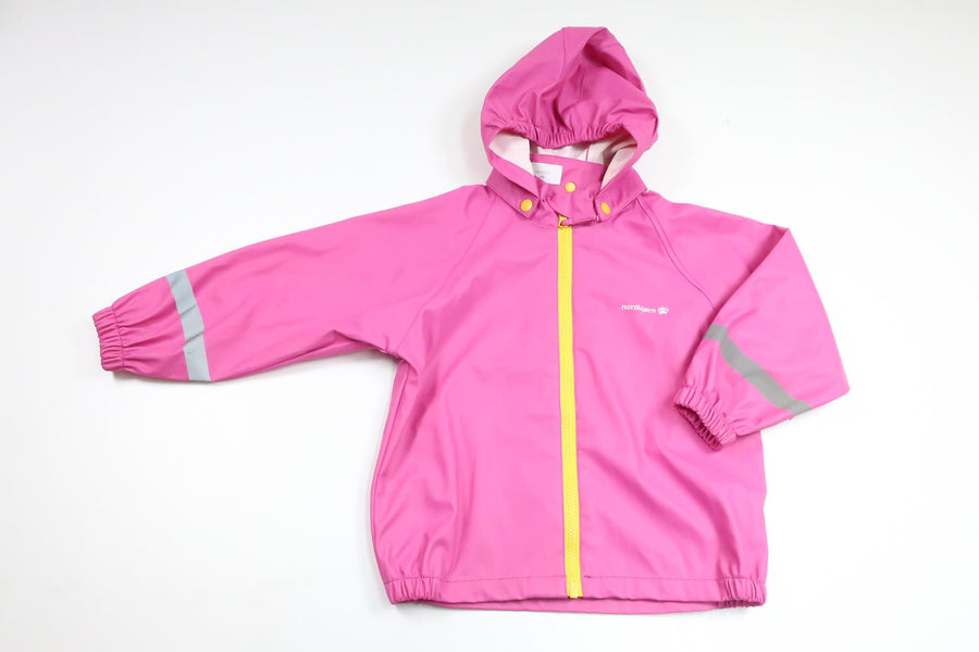 Regnjakke fra Nordbjörn - Størrelse 98/104 - Lyserød
