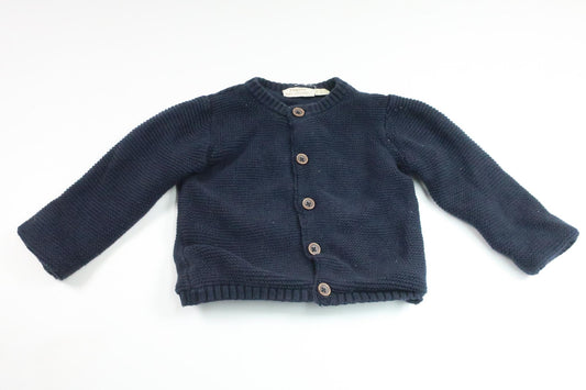 Strikket cardigan fra Lupilu - Størrelse 74/80 - Marineblå