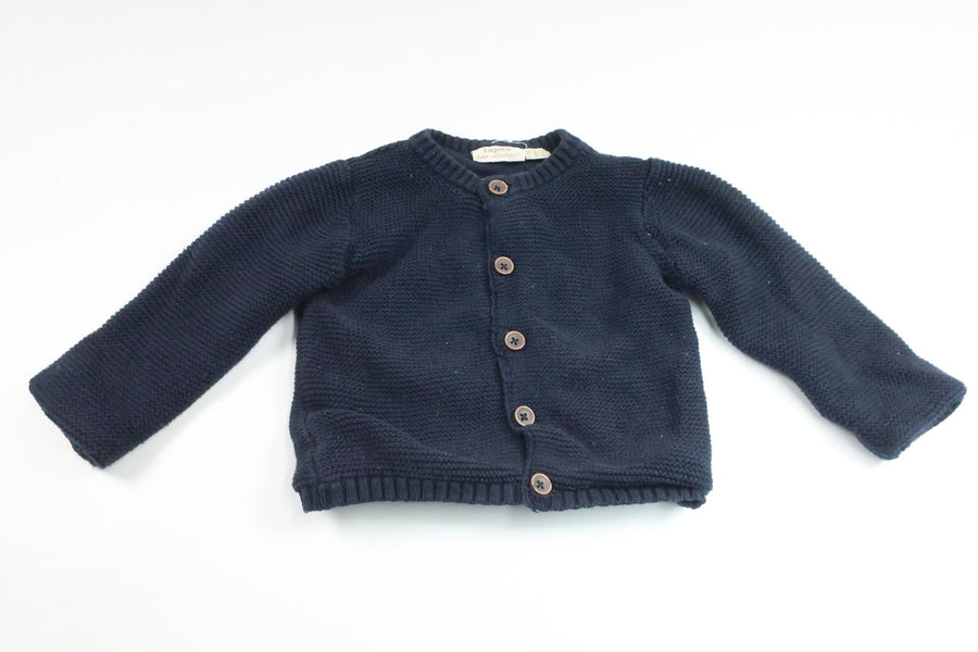 Strikket cardigan fra Lupilu - Størrelse 74/80 - Marineblå