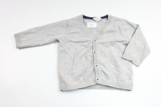 Strikket cardigan fra H&M - Størrelse 68 - Grå