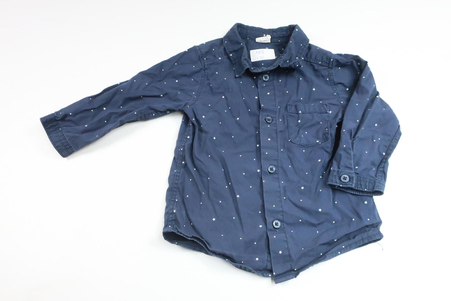 Skjorte med stjerner fra H&M - Størrelse 80 - Marineblå