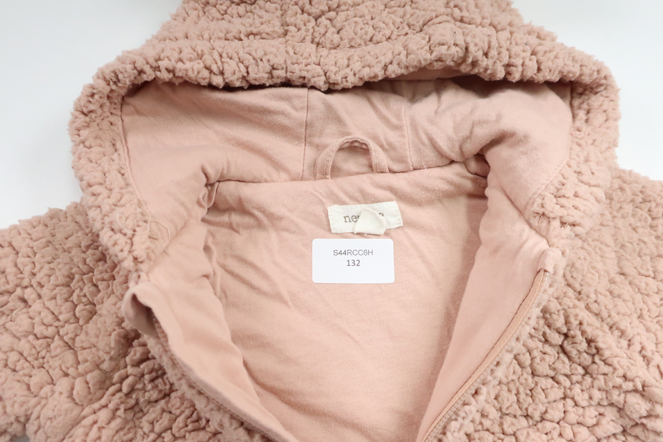Teddyjakke fra Newbie - Størrelse 56 - Lyserød