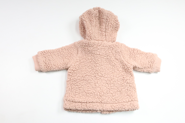 Teddyjakke fra Newbie - Størrelse 56 - Lyserød