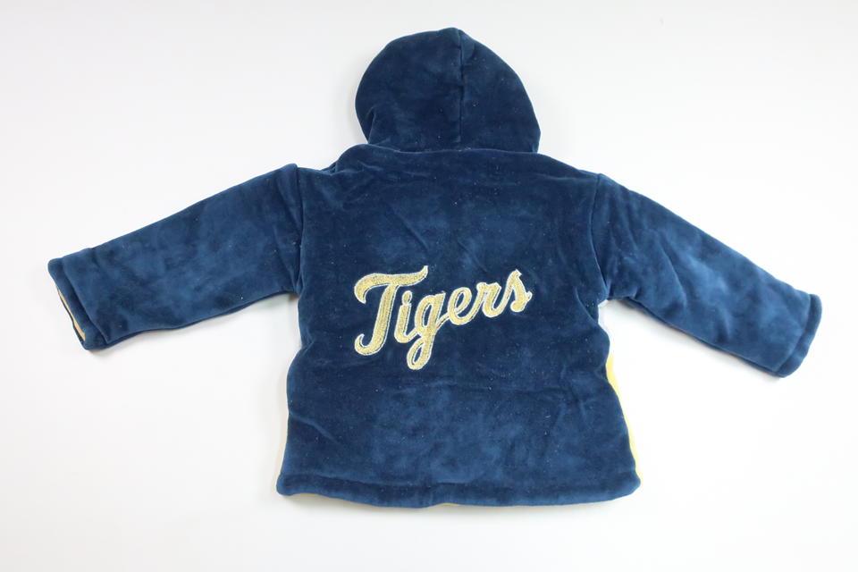 Tyk fleecejakke med hætte fra Kajdi Baby - Størrelse 86 - Blå