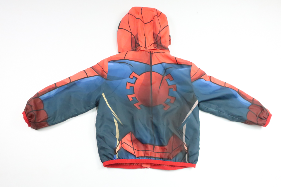 Vindjakke med Spiderman fra H&M - Størrelse 92 - Rød