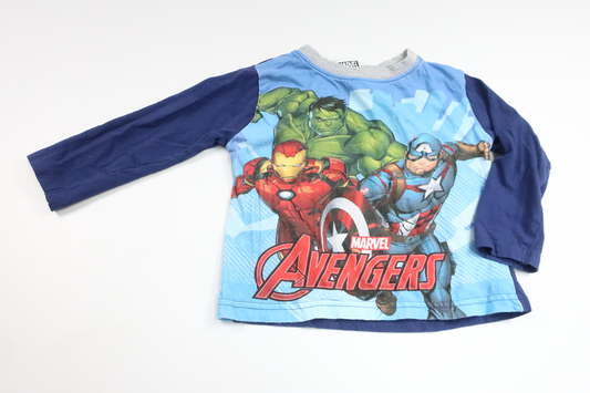 Avengers Sweatshirt fra Marvel - Størrelse 98 - Marineblå