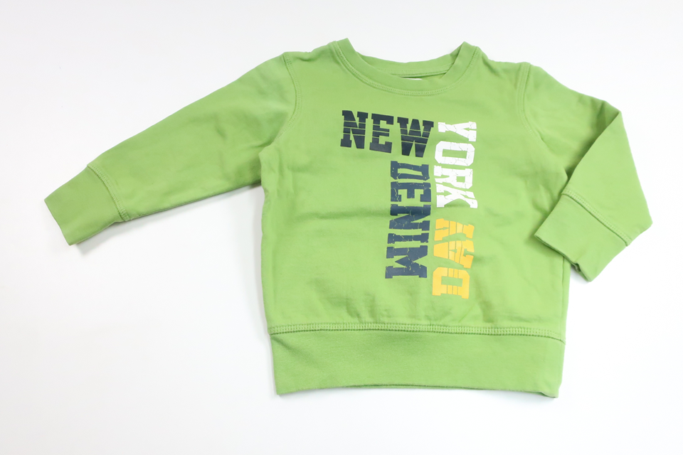 Sweatshirt fra Denim Day - Størrelse 92 - Grøn