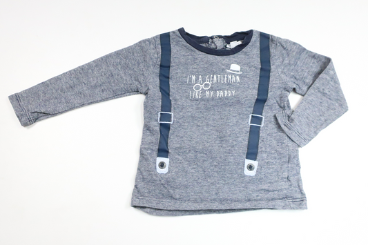 Sweater fra Fagottino - Størrelse 68 - Marineblå