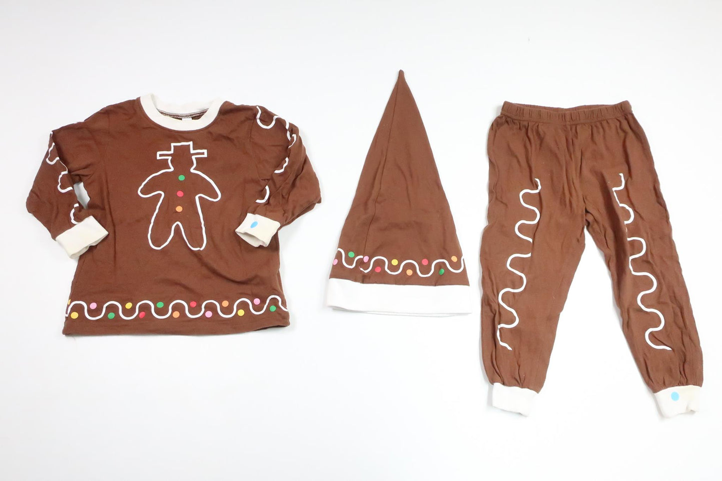 Peberkagekostume fra My Wear Young - Størrelse 86/92 - Brun