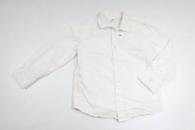 Skjorte fra H&M - Størrelse 98 - Hvid